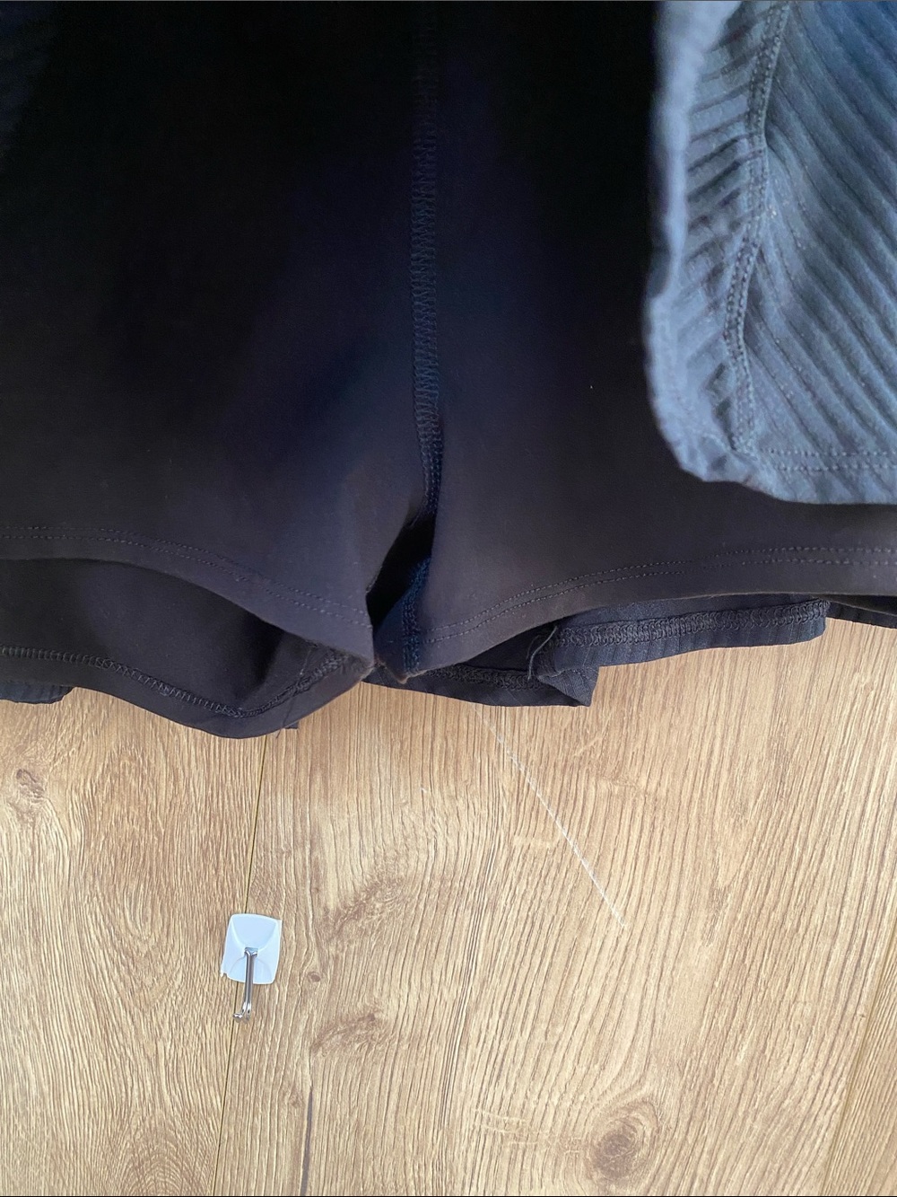FP Movement Free People Sultry Skort Ribbed Tennis Skirt Black Size XL - Picture 4 of 4